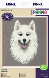 PANNA Cross Stitch Kit "Samoyed" PJ-7305 – Dog Embroidery