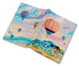 Kit de punto de cruz PANNA Funda para pasaporte Capadocia OP-7396 con globos aerostáticos sobre un paisaje colorido