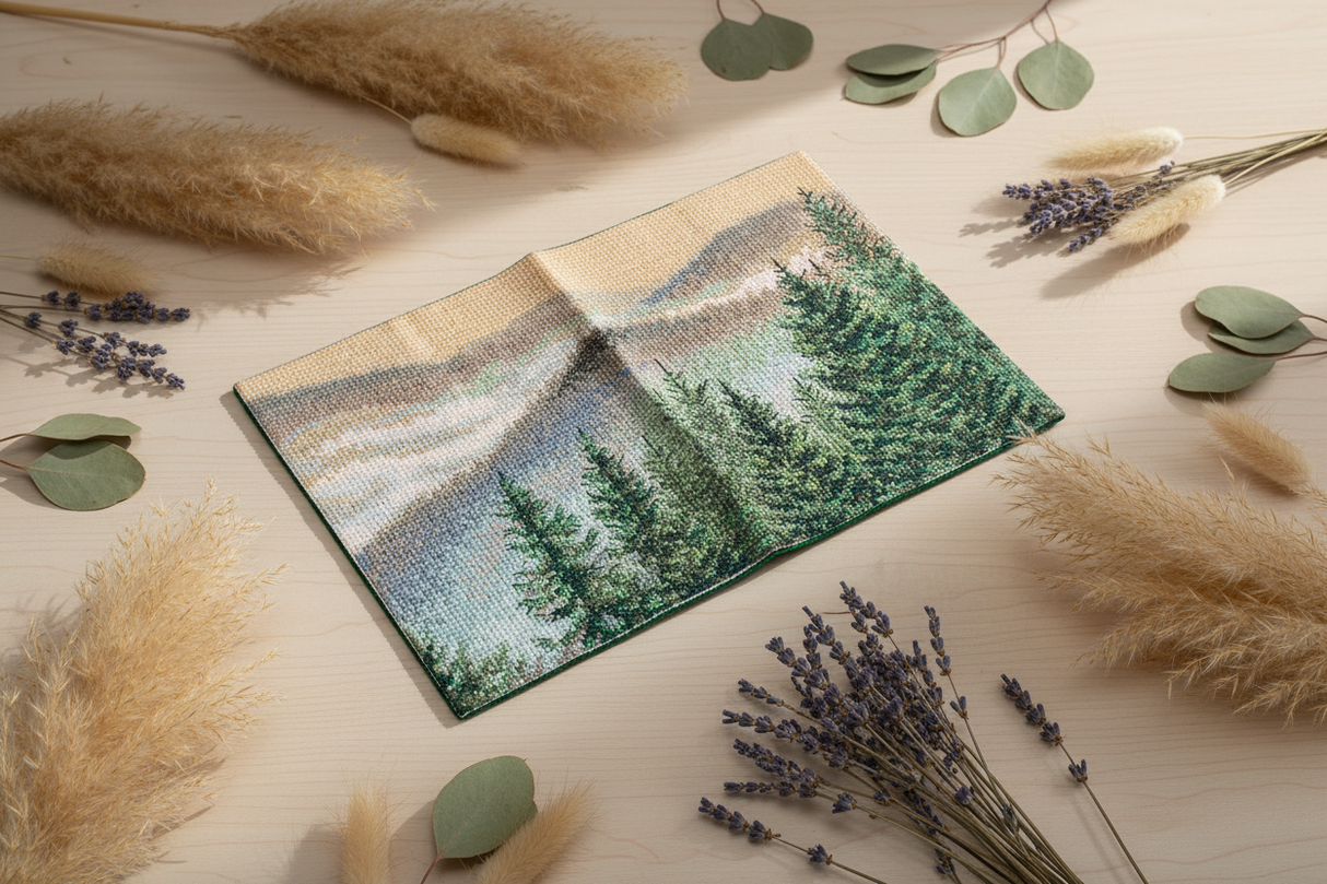 PANNA Cross Stitch Kit “Passport Cover. Mountains” POP-7395