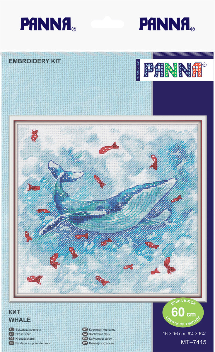PANNA Cross Stitch Kit "Whale" PMT-7415