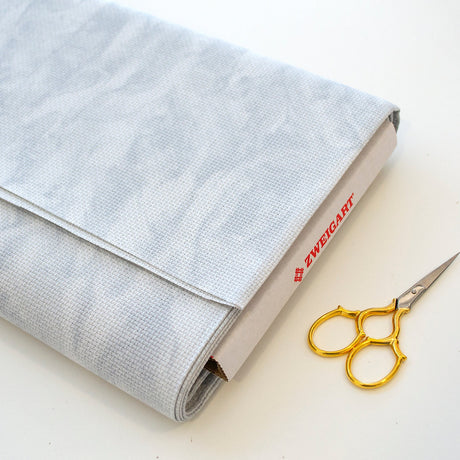 Tela AIDA gris vintage marmoleada Zweigart 14 ct