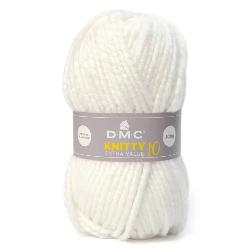 Lana DMC Knitty 10 – Hilo acrílico Super Chunky para tejer y crochet (100 g / 82 m)