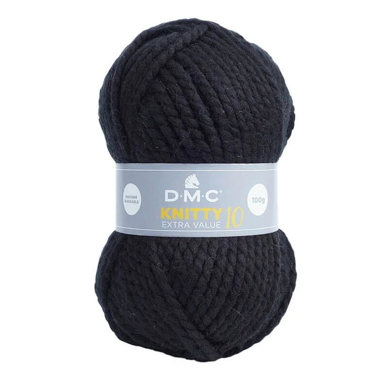 Lana DMC Knitty 10 – Hilo acrílico Super Chunky para tejer y crochet (100 g / 82 m)