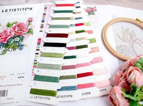 Cross Stitch Kit - Letistitch L8093 - Pink Bloom