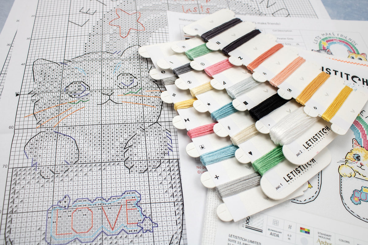Esquema y carta de colores del kit – Hagamos Amigos