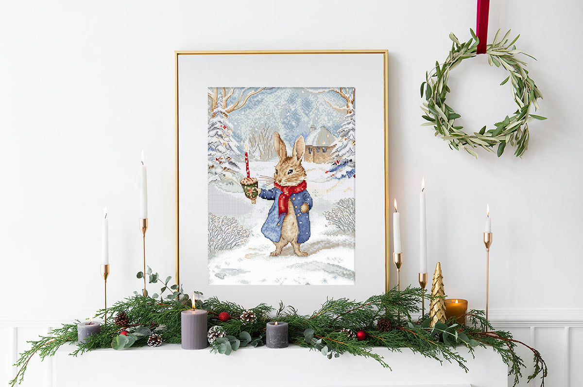 Kit de point de croix Letistitch L9918 « Chants de Noël » (Christmas Caroling) – Noël 21x27 cm