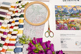 Kit de point de croix « Splendeur printanière à la montagne » – Letistitch L9939