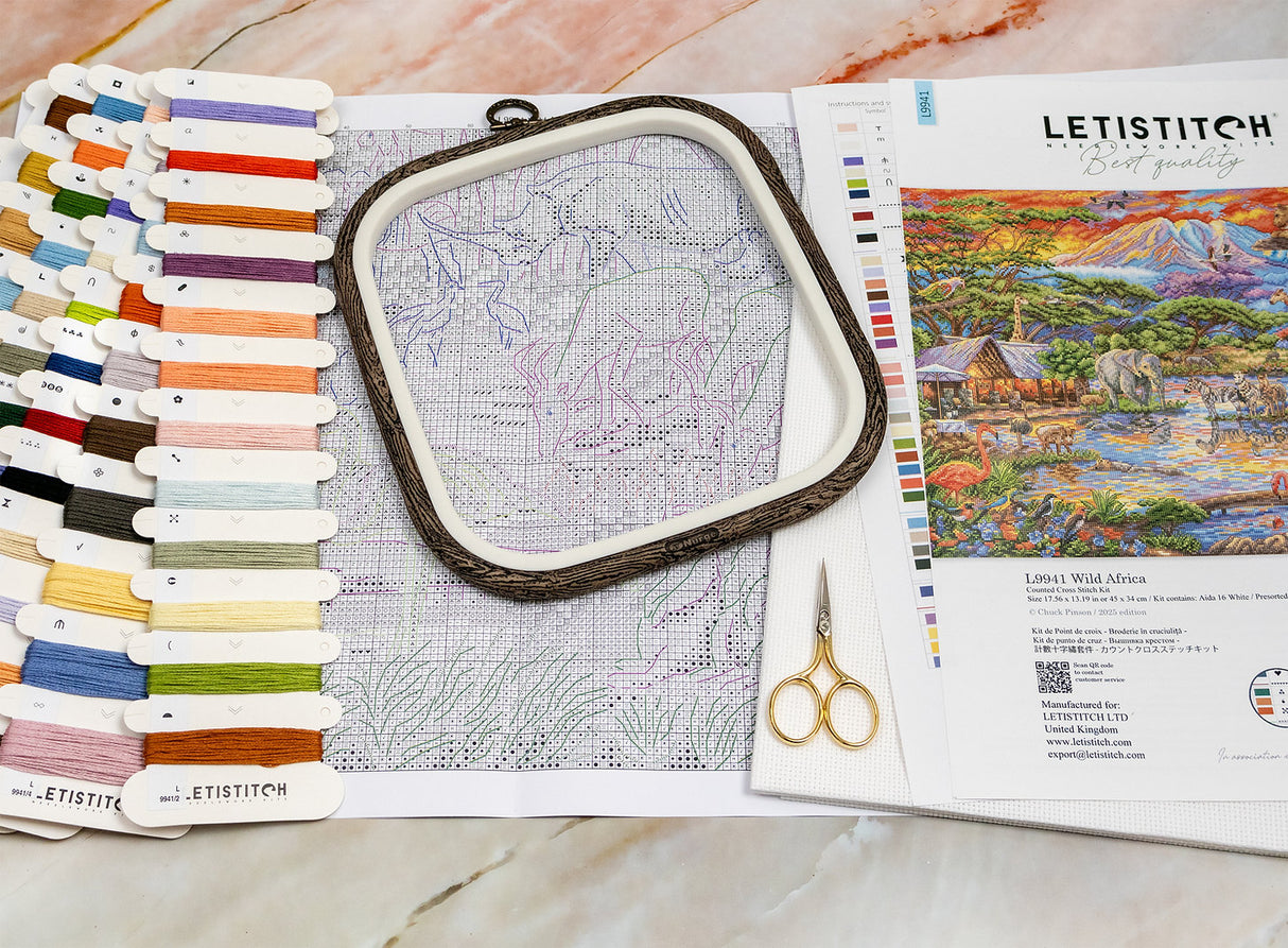 L9941 Wild Africa - Letistitch | Kit de punto de cruz