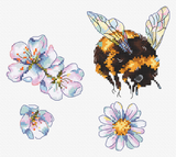 Cross Stitch Kit 'Hairy Bumblebee' L8820 by Letistitch - Delicacy and Nature