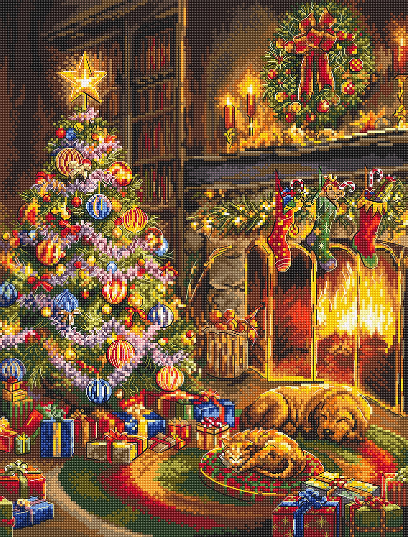 Kit de Punto de Cruz L8106 Christmas Eve Letistitch