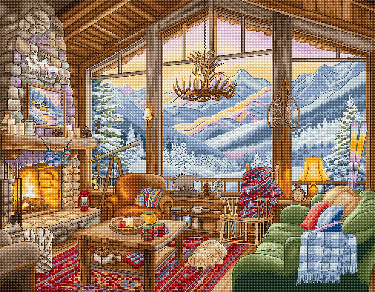 L9922 Winter Lodge - Letistitch | Kit de Punto de Cruz