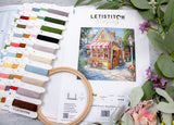 Cross stitch kit - "Pastry shop" - Letistitch L8098
