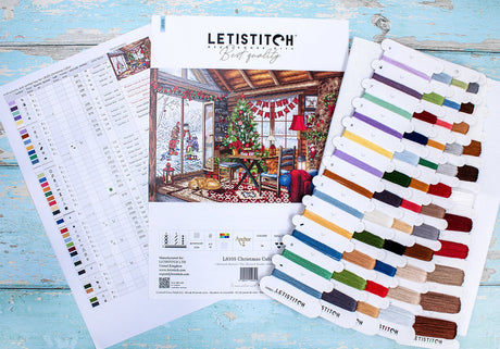 Cross Stitch Kit - L8105 Christmas Cabin - Letistitch
