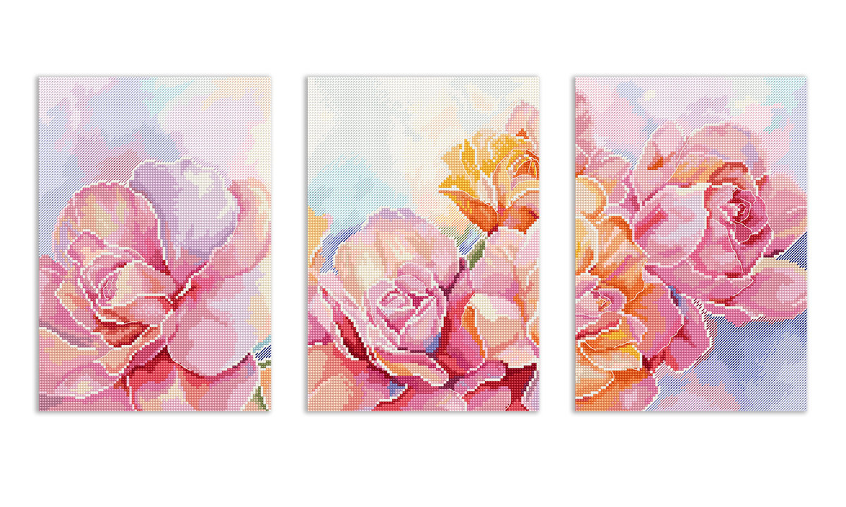 LetiStitch - Cross Stitch Kit "Roses" (L9930)