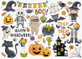 Kit de Punto de Cruz L8225 Halloween Sampler de Letistitch