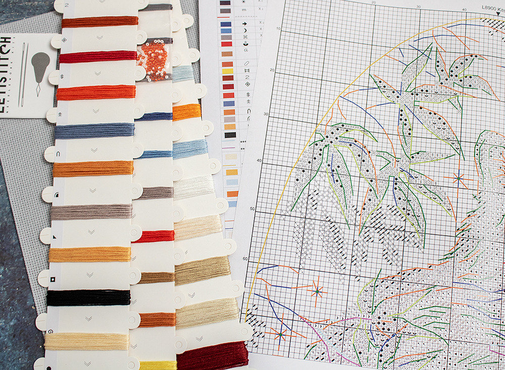 Esquema y carta de colores del kit – Kitsune