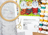 Kit de point de croix « Chiens et chats en chaussettes » – Letistitch L9940