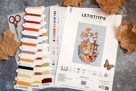 Cross Stitch Kit "Kitsune" - LETISTITCH L8900