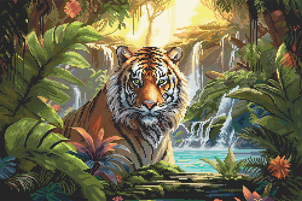 Cross Stitch Kit - L9900 Waterfall Rest by Letistitch – Punto y Arte