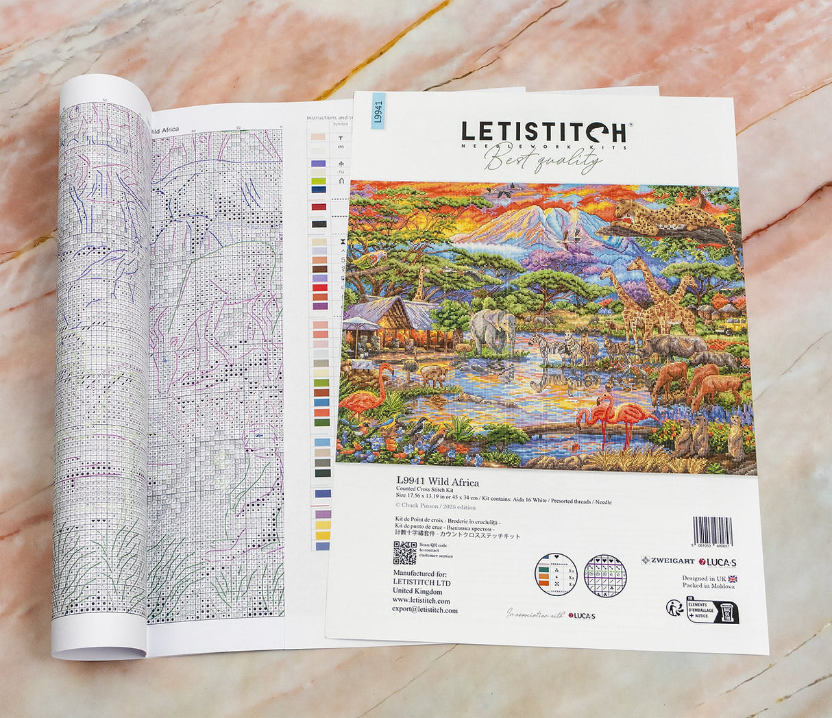 L9941 Wild Africa - Letistitch | Kit de punto de cruz