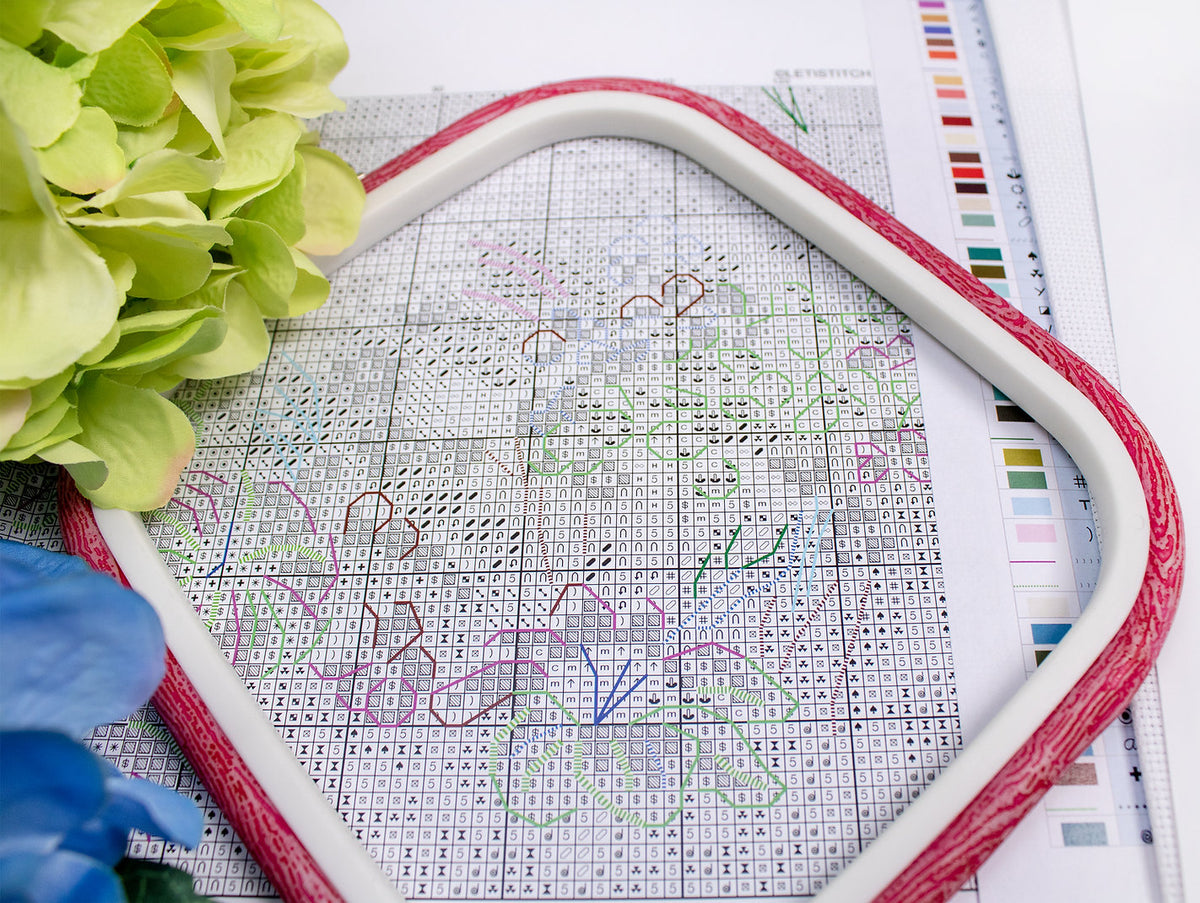 Letistitch L8099 "Paradise" Cross Stitch Kit – Landscape 21x21 cm