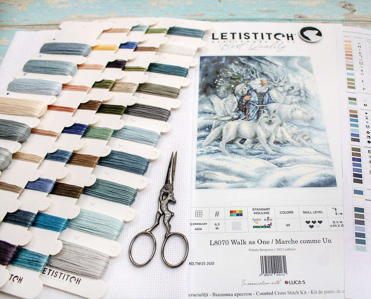 Kit de Punto de Cruz "Walk as One" - LETISTITCH L8070