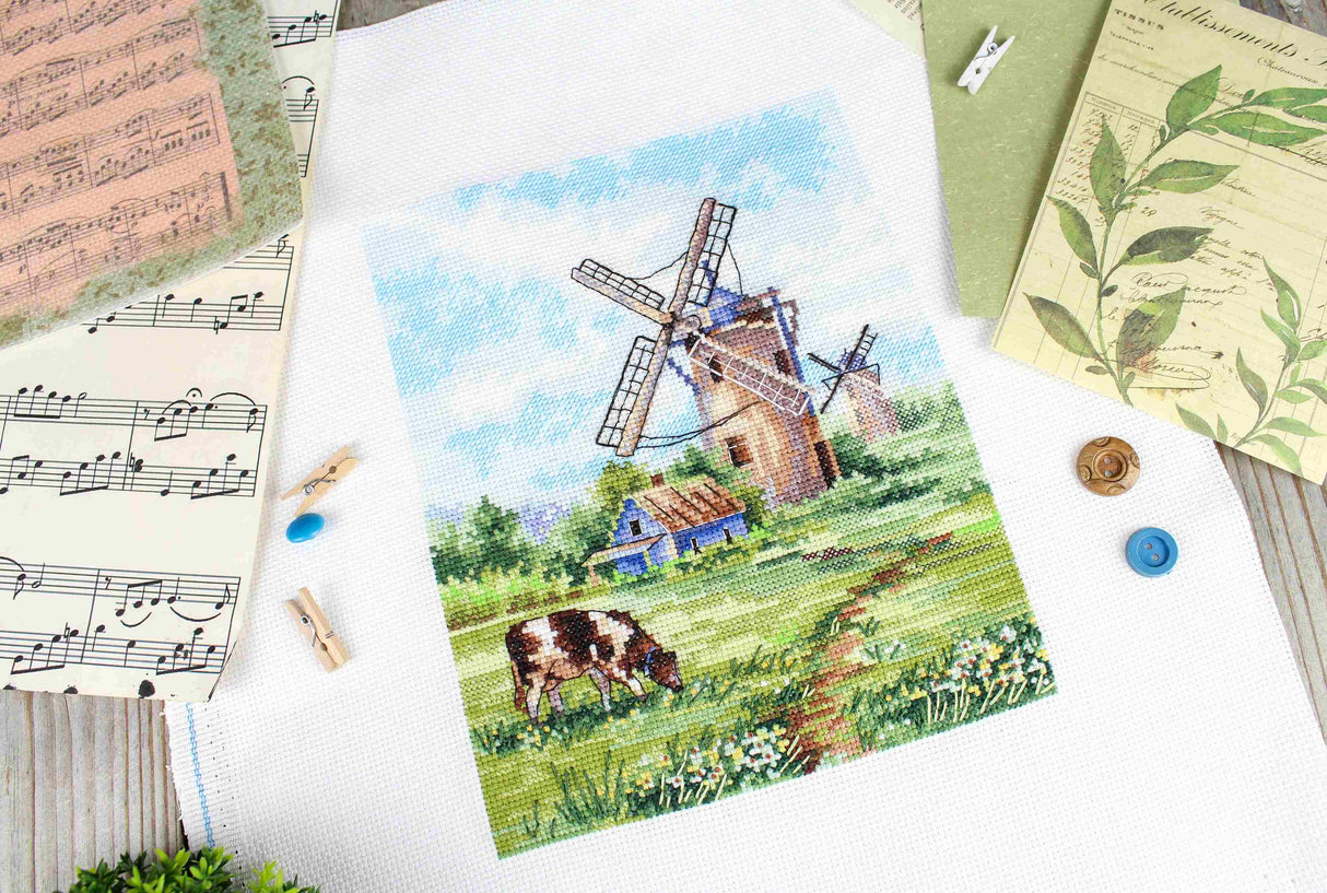 Terre natale – Kit de broderie au point de croix MP Studia SNV-919