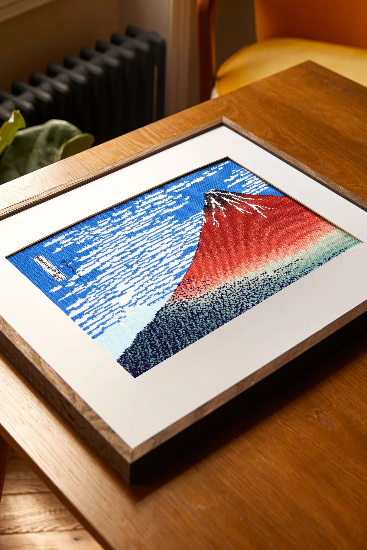 El Fuji Rojo de Katsushika Hokusai – Kit de Punto de Cruz Avanzado DMC BK1997