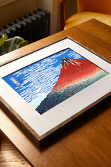 El Fuji Rojo de Katsushika Hokusai – Kit de Punto de Cruz Avanzado DMC BK1997