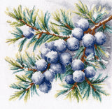 Cross Stitch Kit "A Sprig of Juniper" Oven S1725 - Juniper Branch 20x20 cm Aida 16 ct