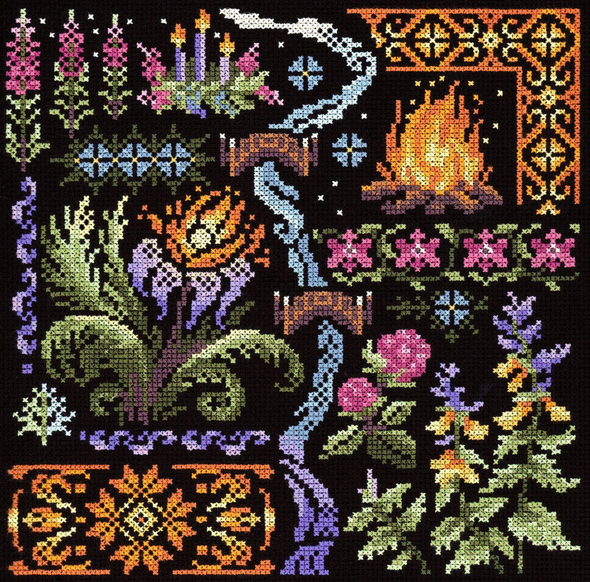 Cross Stitch Kit "Sample. Night" SNV-890 MP Studia