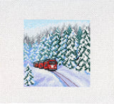 Cross Stitch Kit "Through the Winter Forest" MP Studia SM-988 – Snowy Landscape