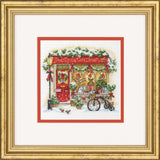 Kit de point de croix compté doré Petite : La petite boutique de cadeaux (D70-09623)
