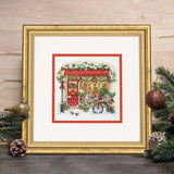 Kit de point de croix compté doré Petite : La petite boutique de cadeaux (D70-09623)