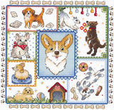 Cross Stitch Kit "Sampler. Puppy Joy" MP Studia SNV-895 – Puppy Fun