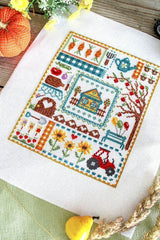 Cross Stitch Kit "Sampler. In My Favorite Country House" SNV-846 by MP Studia