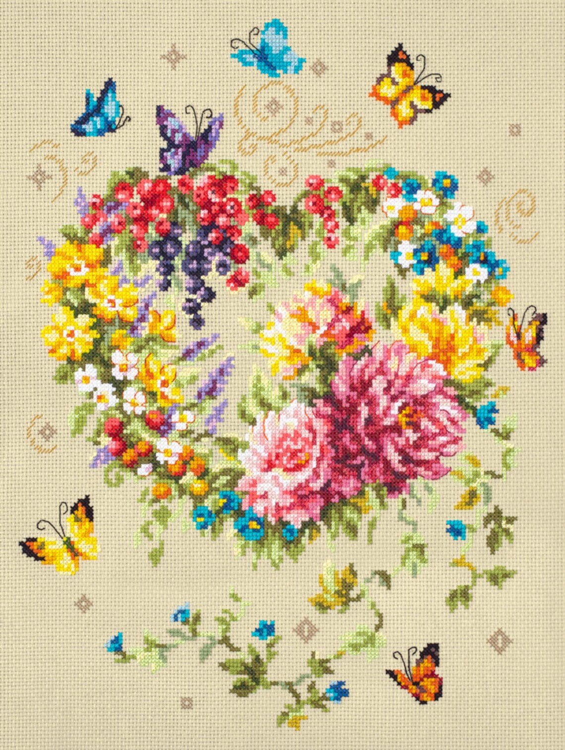 Kit de Punto de Cruz "Tenderness of your Heart" Magic Needle 100-143