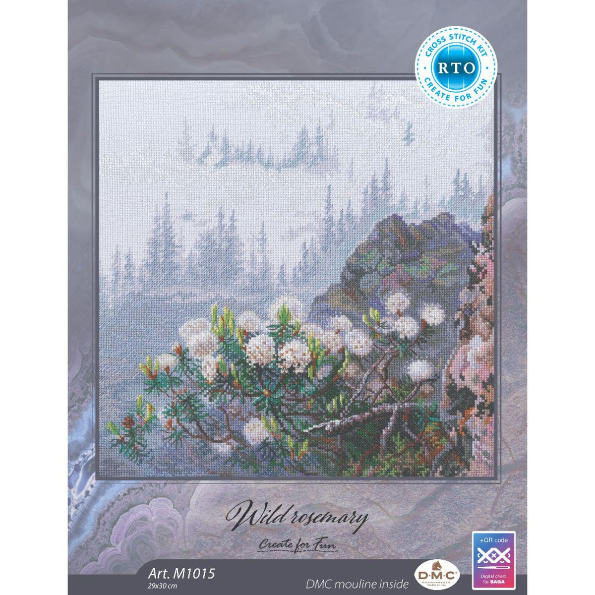 Kit de Punto de Cruz RTO Wild Rosemary – M1015 - imagen 4