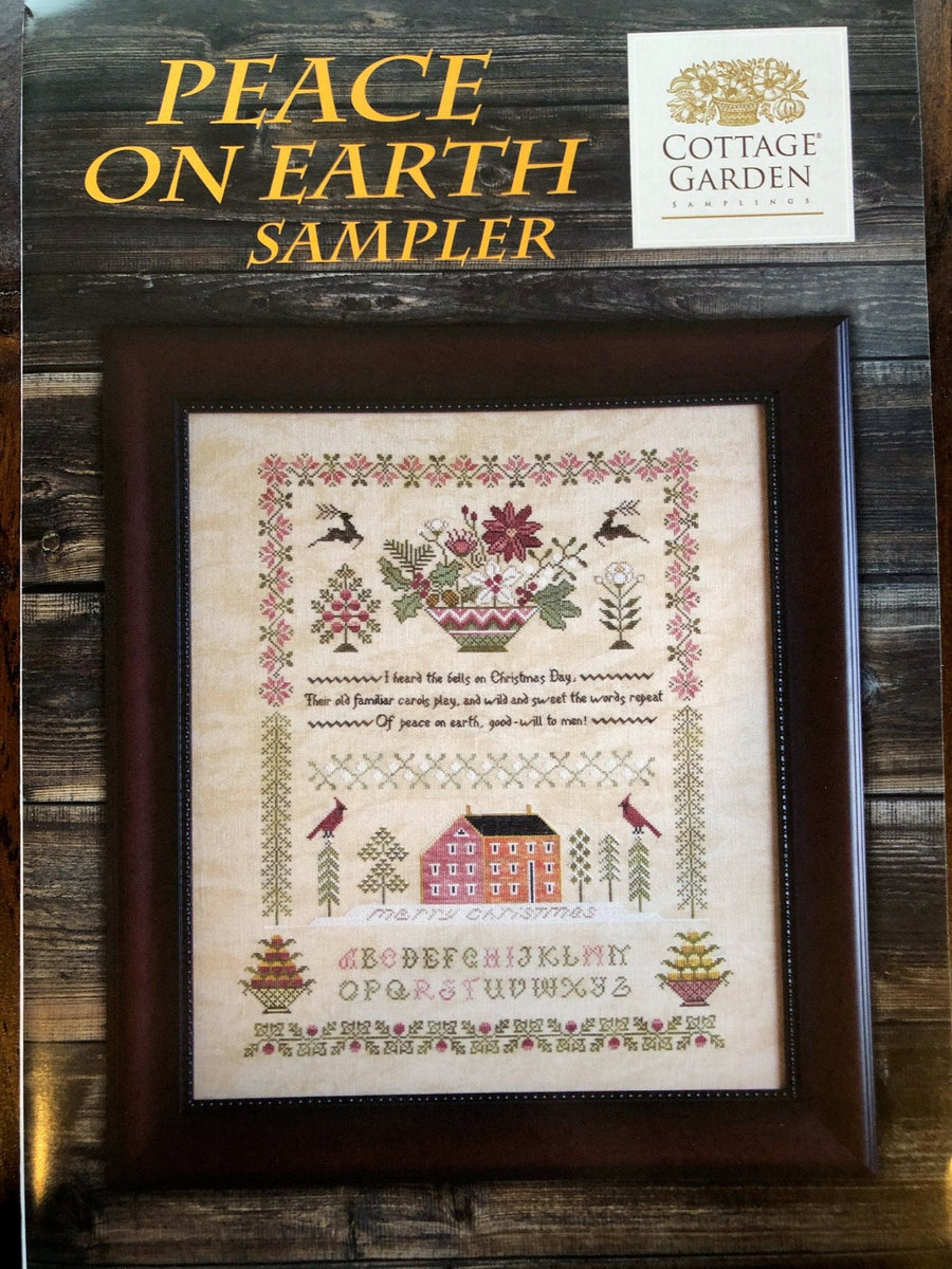Frieden auf Erden – Kreuzstichmuster – Cottage Garden Samplings