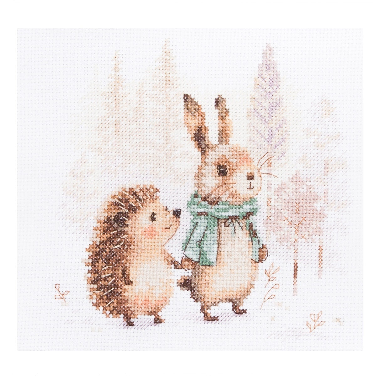 Cross Stitch Kit "Forest Tales. Hare and Hedgehog" Alisa 0-244