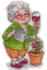 Kit de punto de cruz Oven S1729 Magnet Joy in the Little Things – Imán Alegría en las Pequeñas Cosas 5,5x8,6 cm