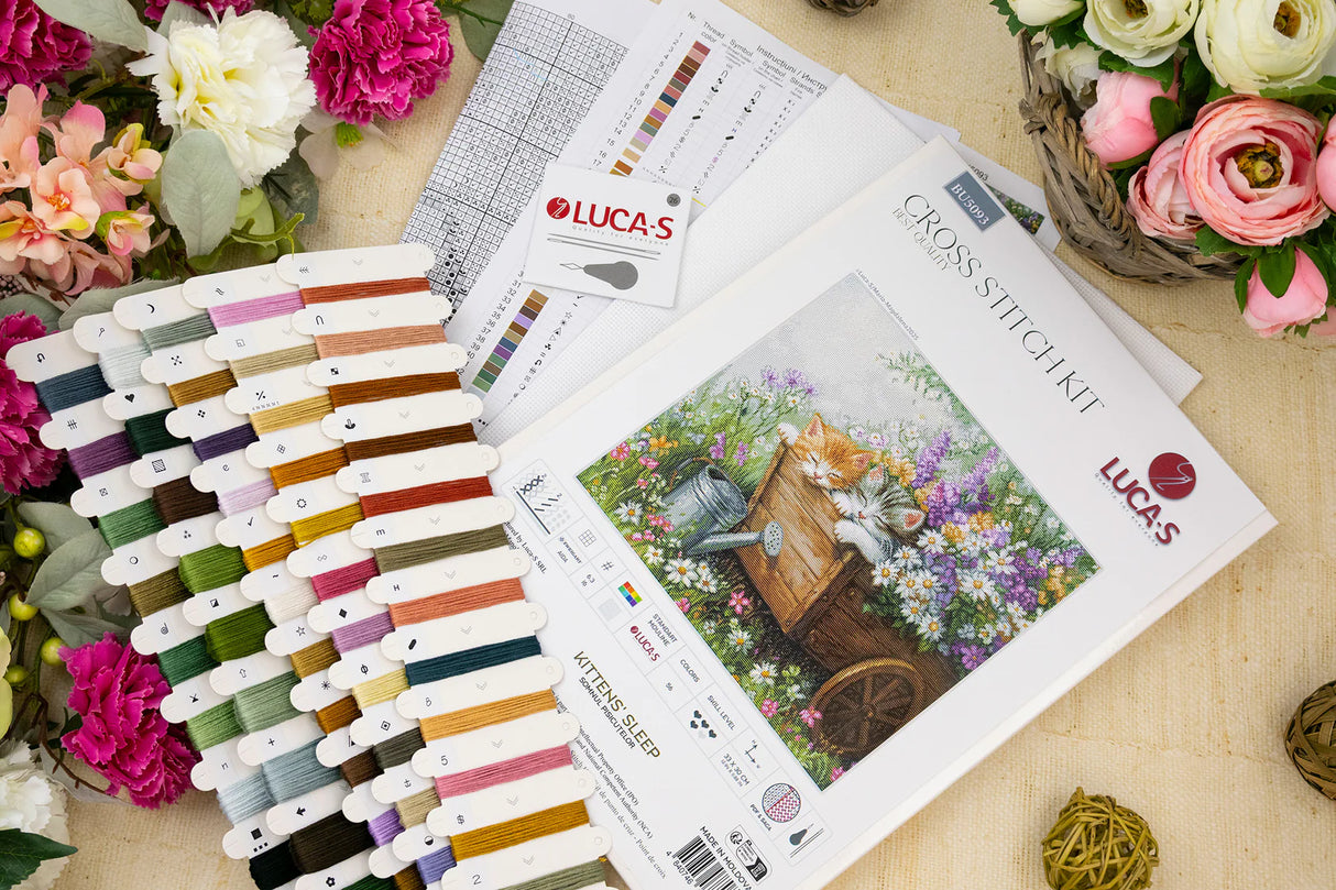 Hilos incluidos en el kit de punto de cruz Luca-S BU5093