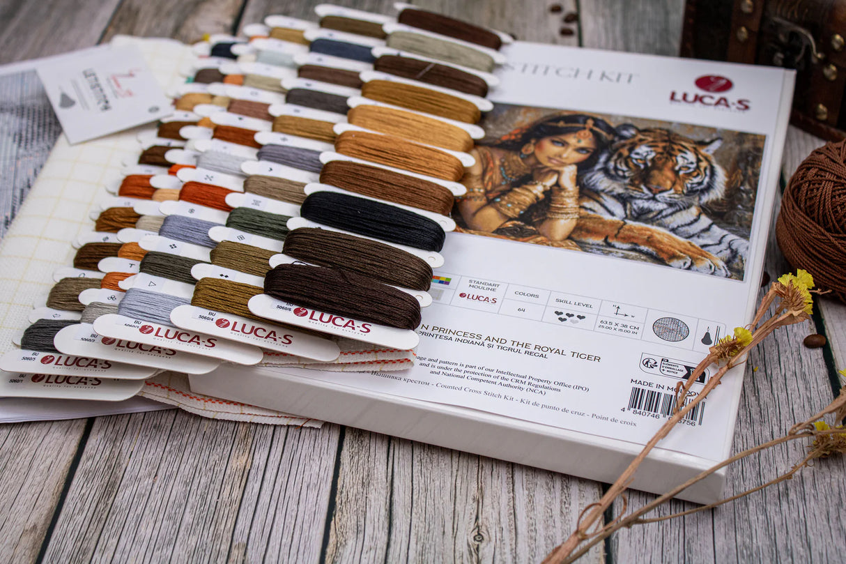 materiales kit punto de cruz luca s gold bu5060