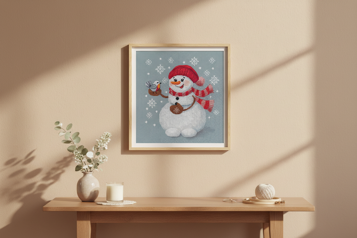 Oven Cross Stitch Kit “Snowman” 1711