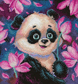 Kit de point de croix "Panda Romantique" SNV-831 MP Studia