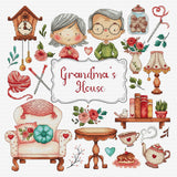 La maison de mes grand parents - Gráfico Punto de Cruz - Les Petites Croix de Lucie