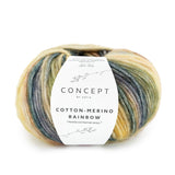 Ovillo Cotton-Merino Rainbow – 70% Algodón 30% Merino Extrafine – 50g