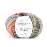 Ovillo Cotton-Merino Rainbow – 70% Algodón 30% Merino Extrafine – 50g