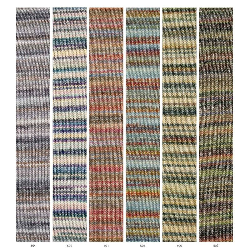 Wollknäuel Cotton-Merino Rainbow – 70% Baumwolle 30% Extrafine Merino – 50g