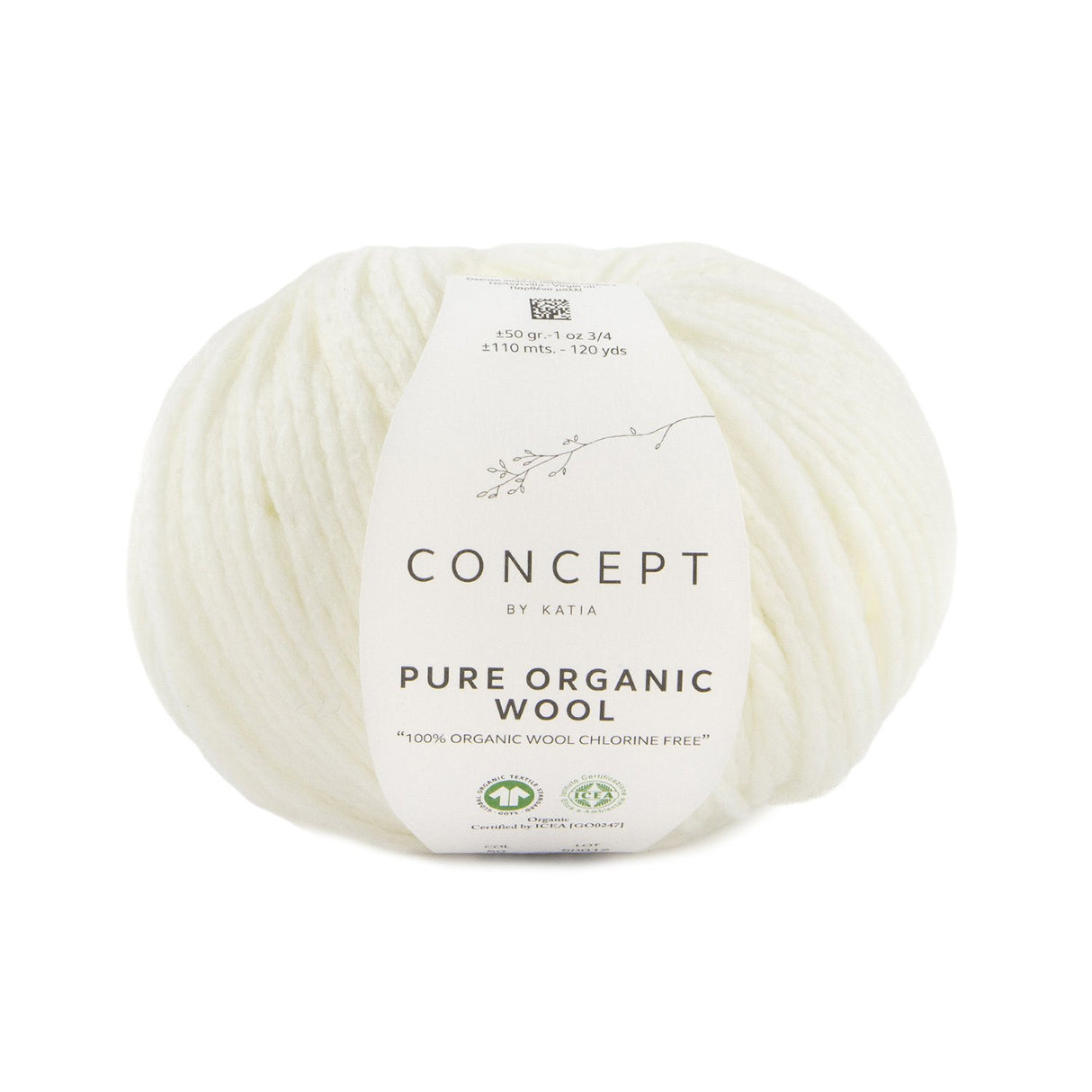 Katia Pure Organic Wool - Laine mérinos biologique sans chlore